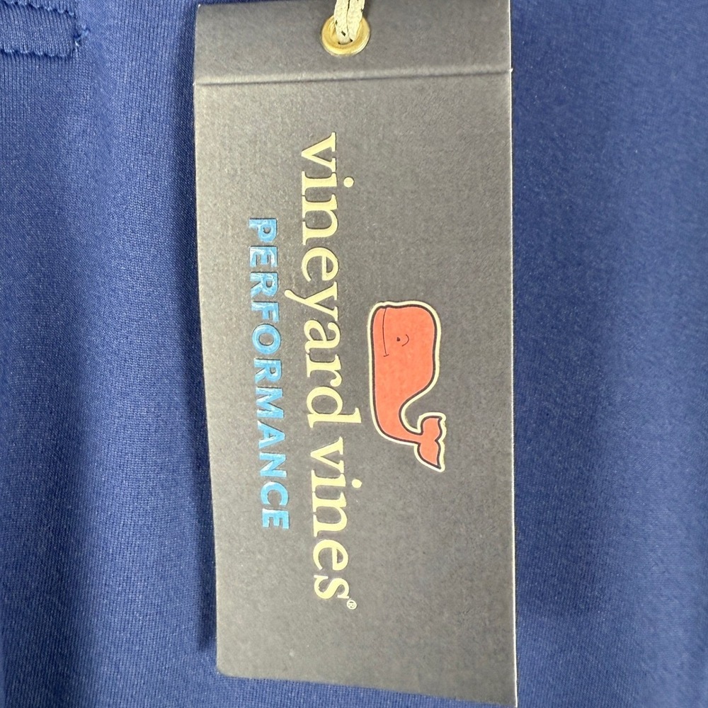 NWT Vineyard Vines Men's Blue Sankaty Polo Shirt Short Sleeve Sz S Golf Casual - Picture 9 of 9